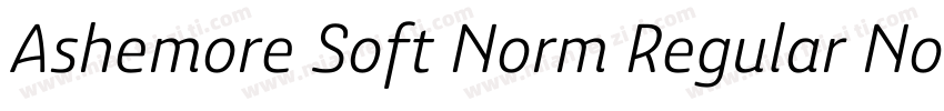 Ashemore Soft Norm Regular Norm Reg字体转换